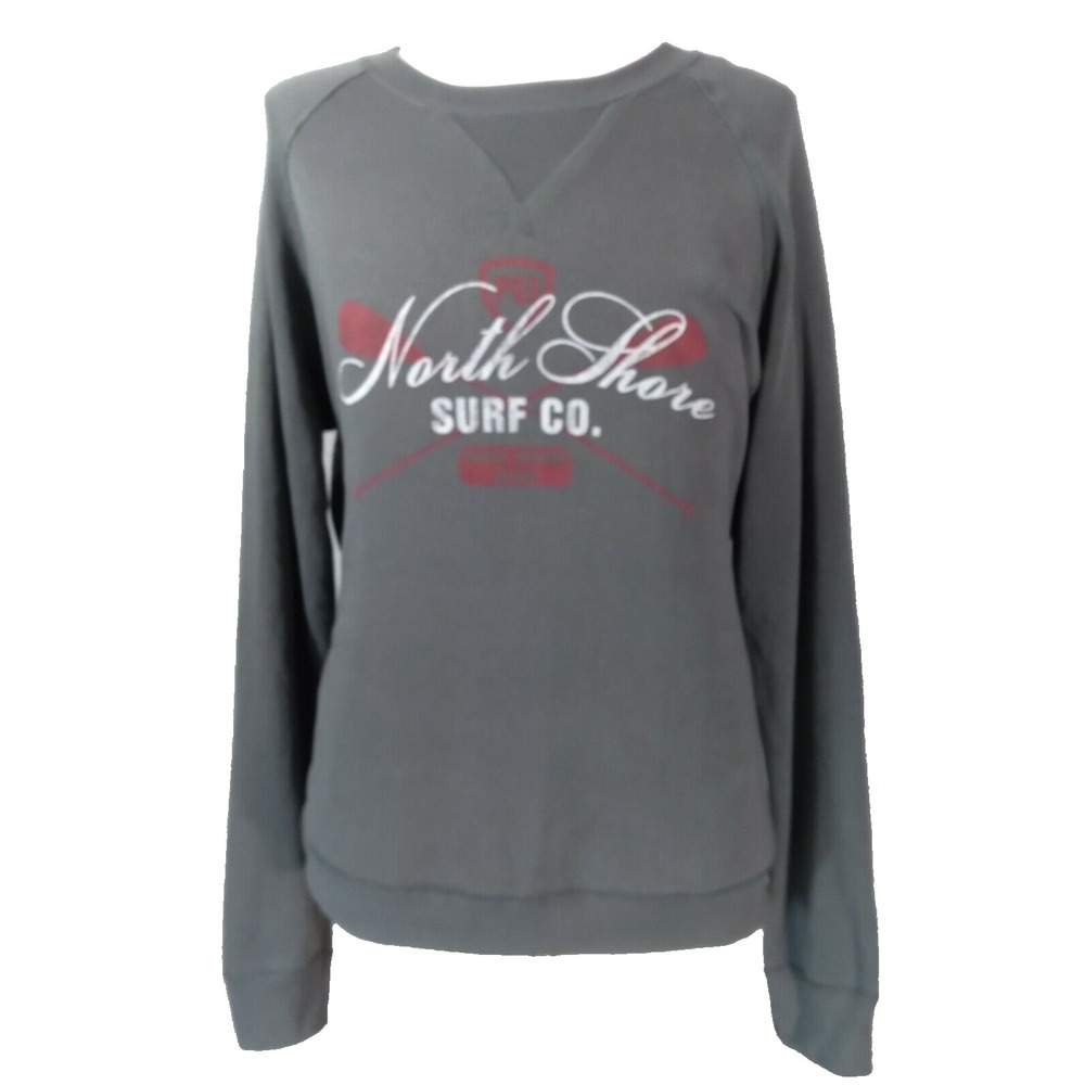 MV Sport Sweatshirt Men 2XL Gray North Shore Surf Co Pullover Fleece Beach Logo